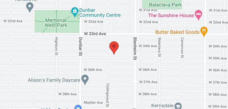 map of 3457 W 35TH AVENUE